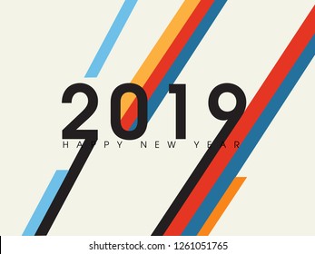 Vector illustration abstract Christmas and New year Background, Numbers Typography