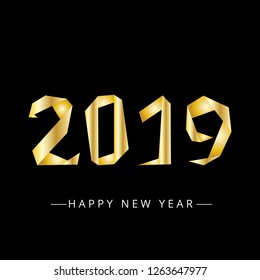 Vector illustration abstract Christmas and New year Background, Numbers Typography