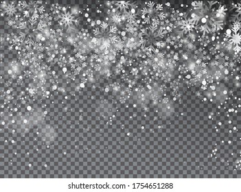 Vector illustration. Abstract Christmas snowflakes background.