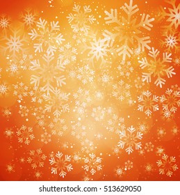 Vector illustration. Abstract Christmas snowflakes background. EPS10