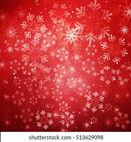 Vector illustration. Abstract Christmas snowflakes background. EPS10