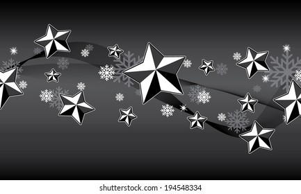 Vector illustration abstract Christmas and star Background - eps10