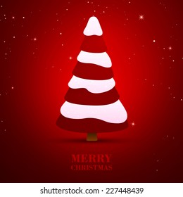 Vector Illustration of an Abstract Christmas Tree
