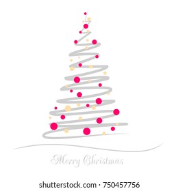 Vector illustration abstract Christmas Tree