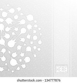 Vector illustration with abstract circle in light background