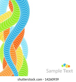 Vector illustration of an abstract circles flow background. Celebration concept.