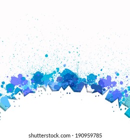 Vector Illustration of an Abstract City Background