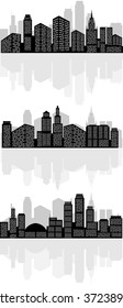 Vector illustration of a abstract city silhouette