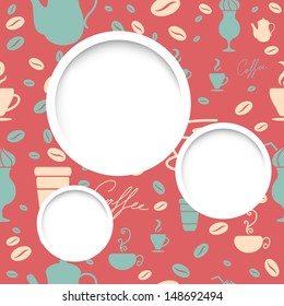 Vector Illustration of an Abstract Coffee Background