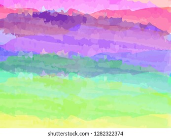 Vector illustration of the abstract color background consisting of brush dabs