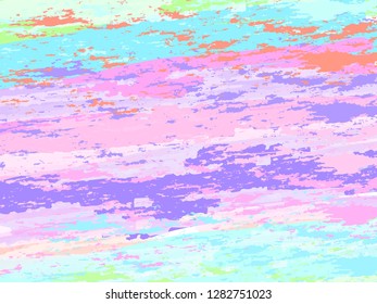 Vector illustration of the abstract color background consisting of brush dabs
