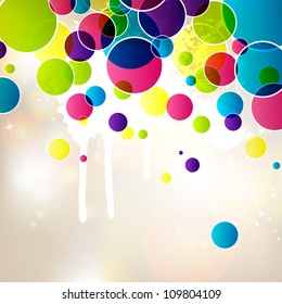 Vector illustration of an abstract colorful background