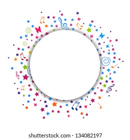 Vector Illustration of an Abstract Colorful Background