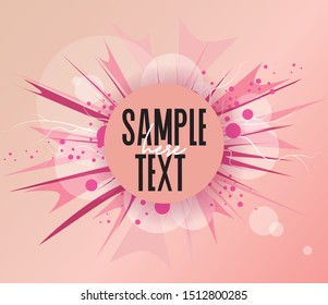 Vector illustration of abstract colorful background with place for text