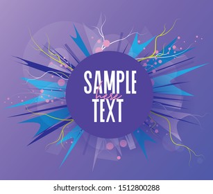 Vector illustration of abstract colorful background with place for text