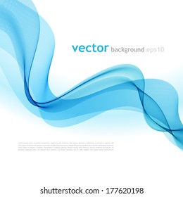 Vector illustration Abstract colorful background with blue smoke wave