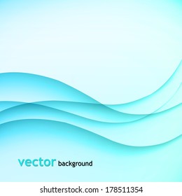 Vector illustration Abstract colorful background with blue smoke wave