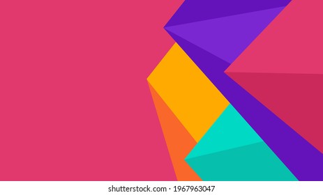 vector illustration of an abstract colorful background with triangles