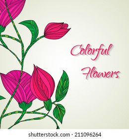 Vector illustration of abstract colorful background