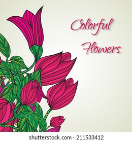 Vector illustration of abstract colorful background