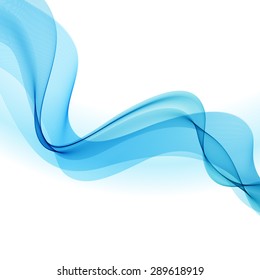 Vector illustration Abstract colorful background with blue smoke wave