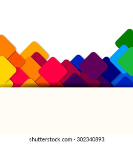 Vector Illustration of an Abstract Colorful Background
