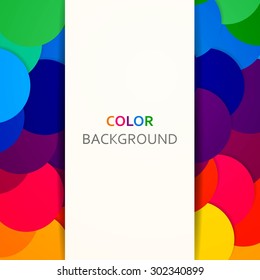 Vector Illustration of an Abstract Colorful Background