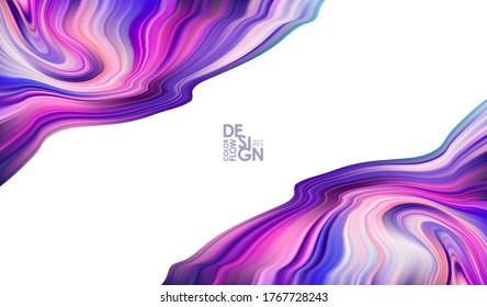 Ilustración del vector: Resumen de fondo de flujo colorido. Color de onda Forma líquida. Efecto Mármol.