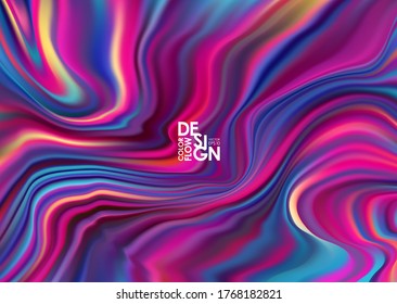 Ilustración del vector: Resumen de fondo de flujo colorido. Color Forma líquida. Diseño de diseño con efecto de mármol.