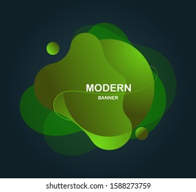 Vector illustration. Abstract colorful geometric. Dynamic splash liquid shape. Background for poster, cover, banner, placard. Logo design - Vector