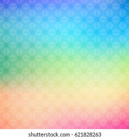 Vector illustration of Abstract colorful geometric background in rainbow colors