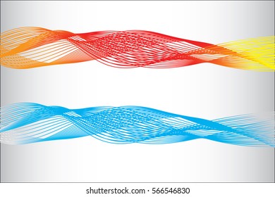 Vector illustration, Abstract colorful lines.