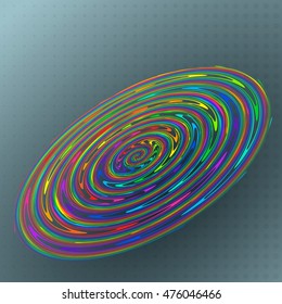 Vector illustration abstract colorful rainbow circle