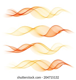 Illustration vectorielle Abstraite vague transparente colorée. 