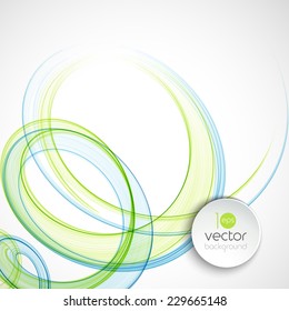 Vector illustration Abstract colorful transparent wave.