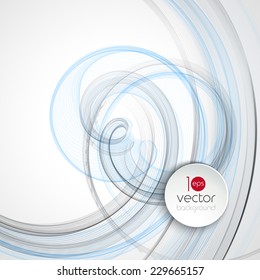 Vector illustration Abstract colorful transparent wave.