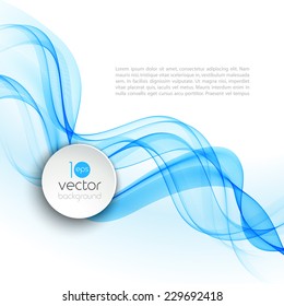Vector illustration Abstract colorful transparent wave