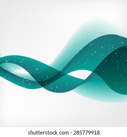 Vector illustration Abstract colorful transparent wave. 