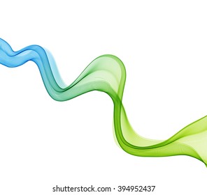 Vector illustration Abstract colorful transparent wave