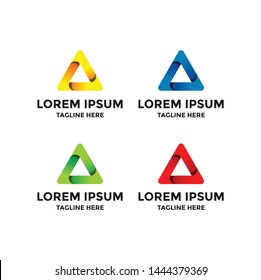 Vector illustration. Abstract colorful triangle. Background for poster, cover, banner, placard, Logo design.