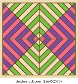 vector illustration of abstract colourful line pattern, seamless background