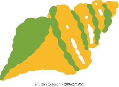 vector illustration of an abstract conch