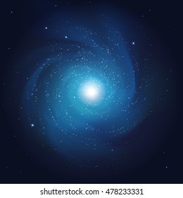 vector illustration. abstract cosmos background. galaxy with the stars in space.