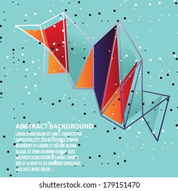 Vector illustration of Abstract created from polygons 