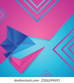 Ilustración vectorial del fondo de pantalla de estilo geométrico abstracto