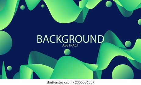 Vector Illustration Abstract Curve Flow Wave Round Geometric Modern Background Trendy