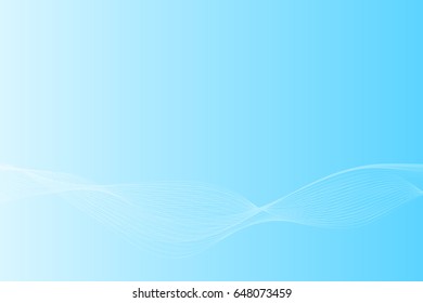 Vector illustration of abstract curve water concept on blue background