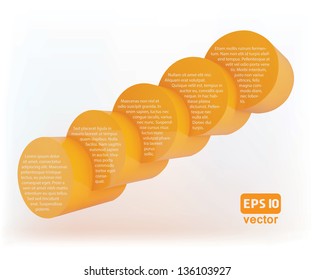 vector illustration of abstract cylinder shape. Infographic