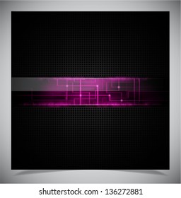 Vector illustration of abstract dark glowing background