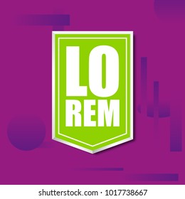 Vector illustration abstract design banner web template